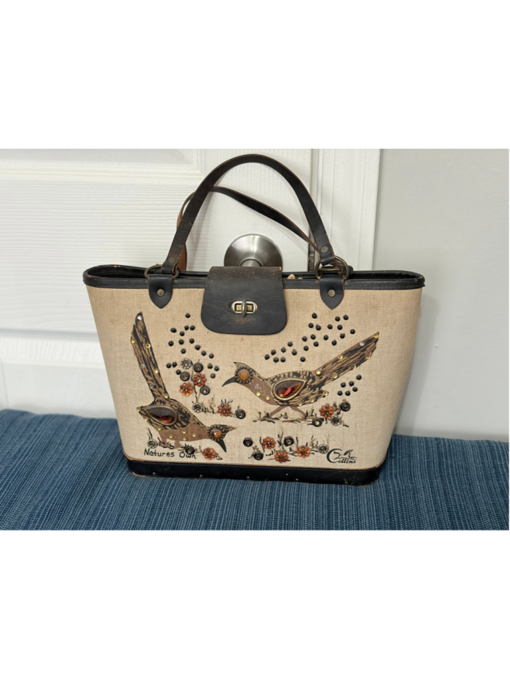 Enid Collin’s Natures Own 1960’s Tote Purse Handbag
